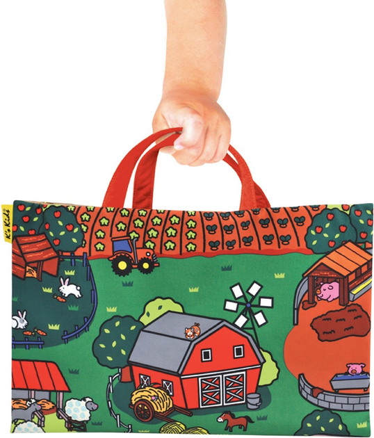 Dywan dziecięcy 3D Ks Kids Farma ze zwierzętami 37x50 cm (KA10743-GB) - obraz 3