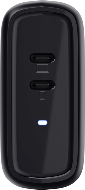 Ładowarka sieciowa Maxo Charger 65W 2P USB-C Black (TR25380) - obraz 5