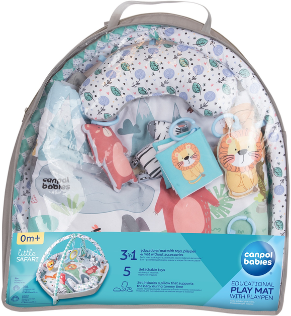 Килимок Розвивальний Canpol Babies Safari Сірий (81/100) - зображення 2