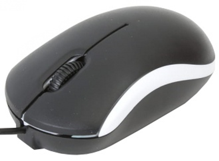 Mysz Omega OM-07 3D Optical USB Black-White (OM07VW) - obraz 1