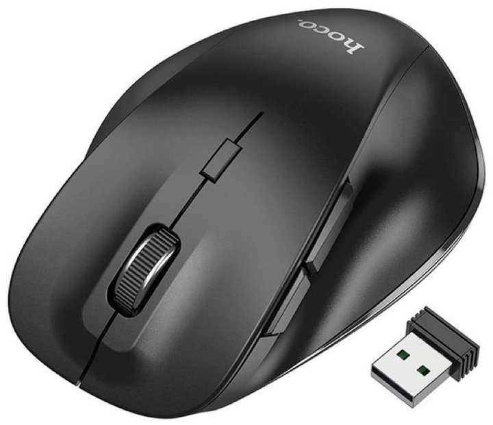 Миша Hoco GM24 Mystic Six-button Dual-mode Business Wireless/Bluetooth Mouse Black (6931474799432) - зображення 4