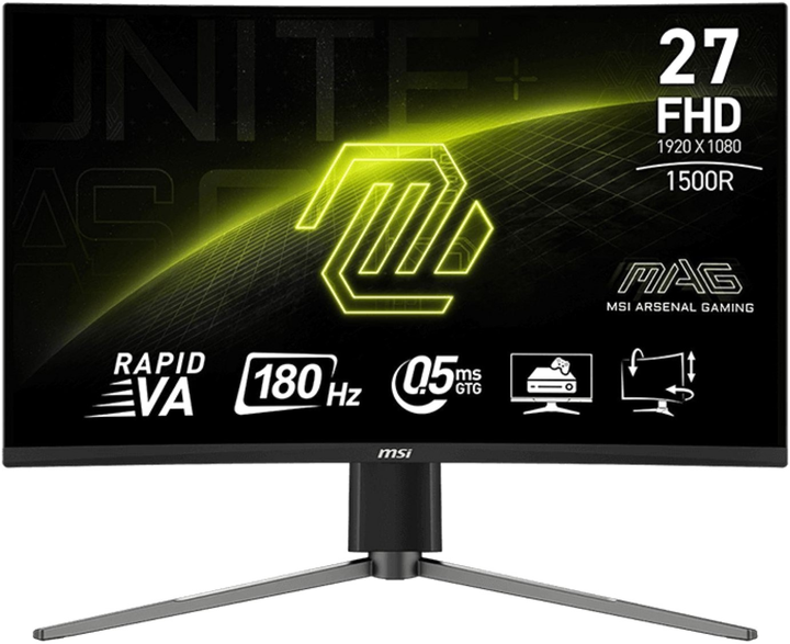 Монітор 27" MSI MAG 27C6PF Curved (9S6-3CE14M-008) - зображення 1
