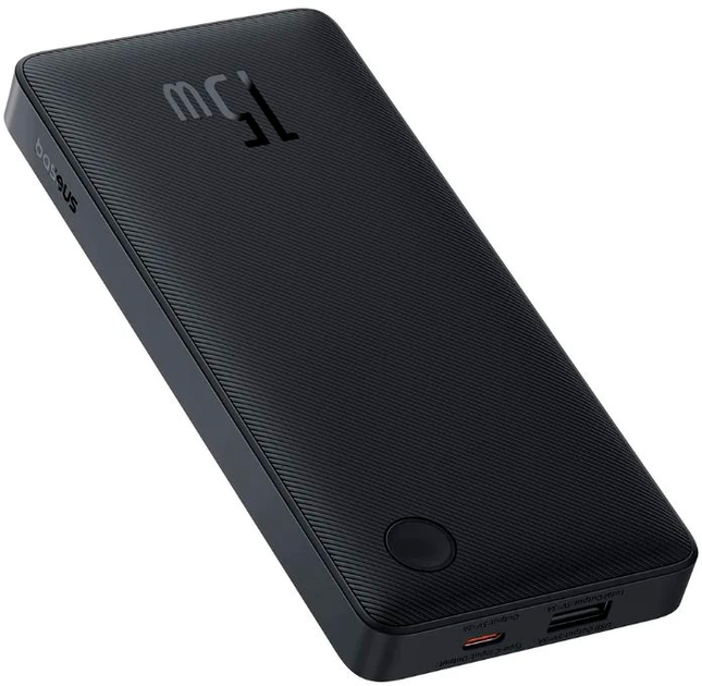 Powerbank Baseus Airpow Lite Power Bank 10000mAh 15W Cosmic Black (P10067500123-00) - obraz 2