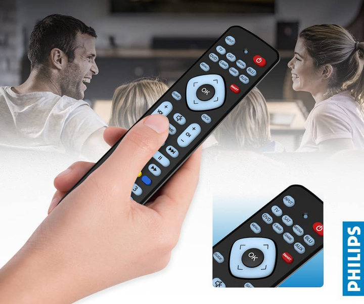 Uniwersalny pilot zdalnego sterowania Philips Perfect replacement 8w1 (SRP2018/10) - obraz 2