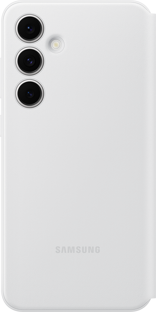 Чохол-книжка Samsung Smart View Wallet Case для Samsung Galaxy S24 FE White (EF-ZS721CWEGWW) - зображення 2