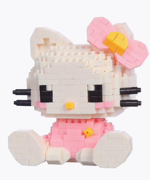 Конструктор фігурка Hello Kitty 3-D міні блоки Magic Blocks в