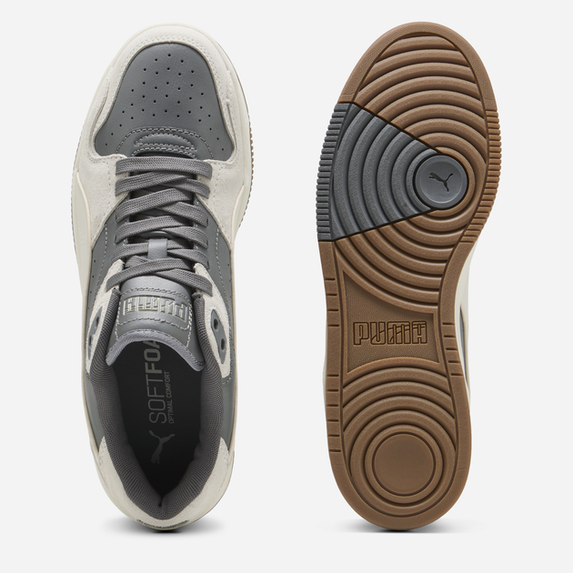 Женские кеды кожаные низкие Puma RBD Break Low SD 40259101 38 (5UK) 24 см Cool Dark Gray/Vapor Gray/Gum (4069156602274) - изображение 5