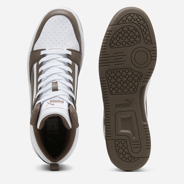 Мужские демисезонные ботинки Puma Rebound v6 39232649 41 (7.5UK) 26.5 см White/Flat Bronze (4069156603837) - изображение 6