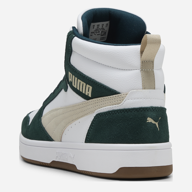 Мужские демисезонные ботинки Puma Rebound v6 SD 40071305 40.5 (7UK) 26 см White/Desert Dust/Green Terrain (4069156591578) - изображение 4