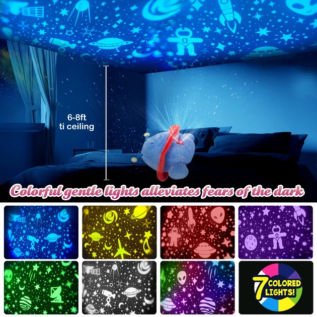 Ночник НЛО проектор звездного неба dream мягкая игрушка с музыкой Led подсветка 7 цветов - Фото 7 Ночник НЛО проектор звездного неба dream мягкая игрушка с музыкой Led подсветка 7 цветов - изображение 7