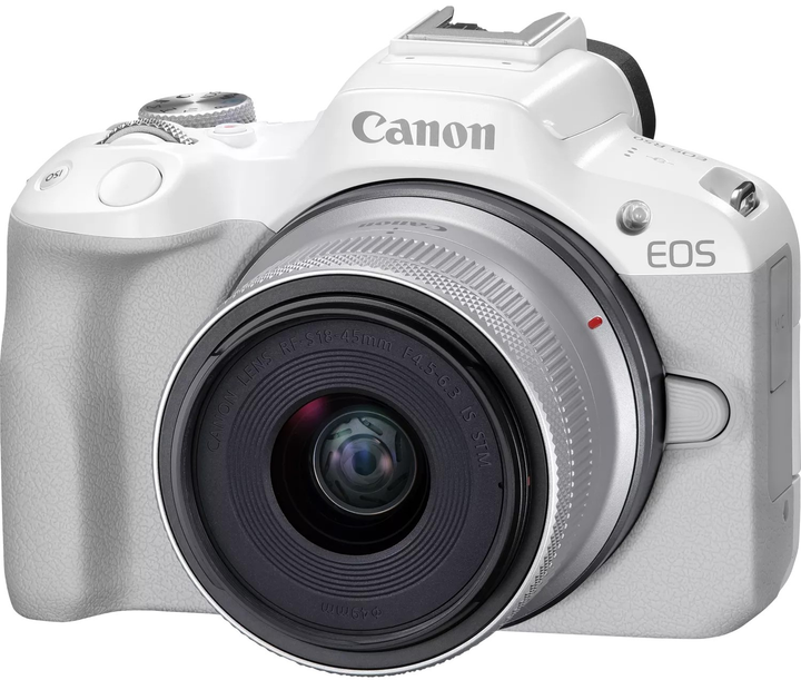 Фотоапарат Canon EOS R50 + RF-S 18-45mm F4.5-6.3 IS STM White (5812C013) - зображення 1