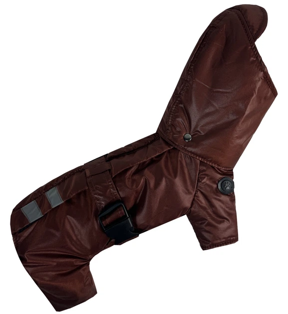 Фото - Одежда для собак Dogs Bomba Зимовий комбінезон з поясом Коричневий R-59 Розмір 10 