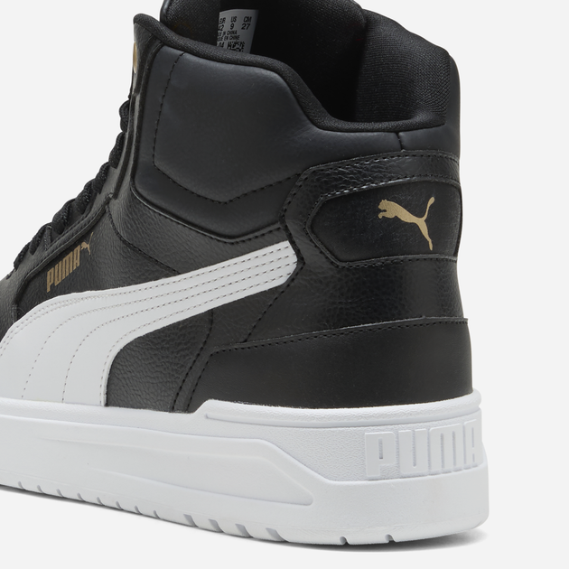 Мужские демисезонные ботинки Puma Shuffle Downtown Mid 40259804 45 (10.5UK) 29.5 см Black/White/Gold (4069156781559) - Фото 6 Мужские демисезонные ботинки Puma Shuffle Downtown Mid 40259804 45 (10.5UK) 29.5 см Black/White/Gold (4069156781559) - изображение 6