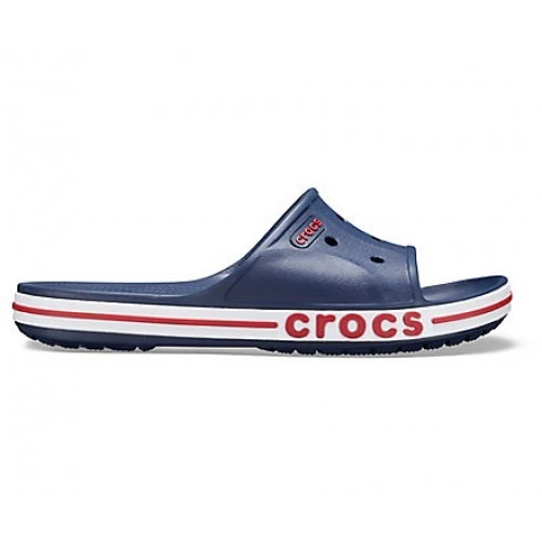 Чоловічі кроксі Слайд Баябенд Сині Crocs Bayaband Slide Navy White (48/49, синій) - зображення 5