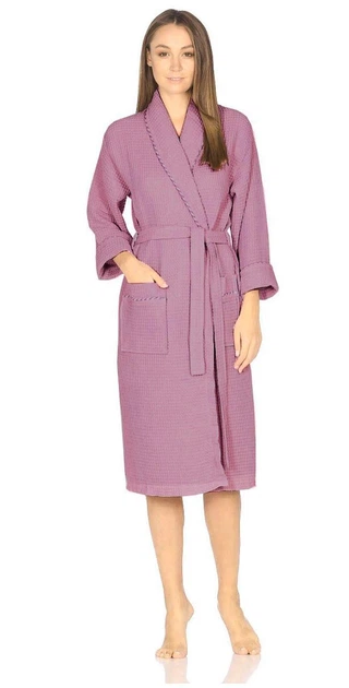 Халат женский вафельный Gursan - Purple 2XL - изображение 3