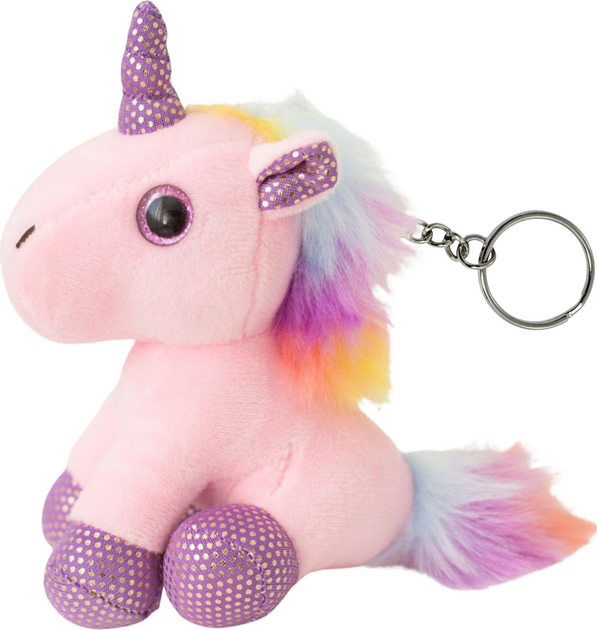 Брелок LEAN Toys Єдиноріг 12 см Рожевий (5905991048541) - зображення 1