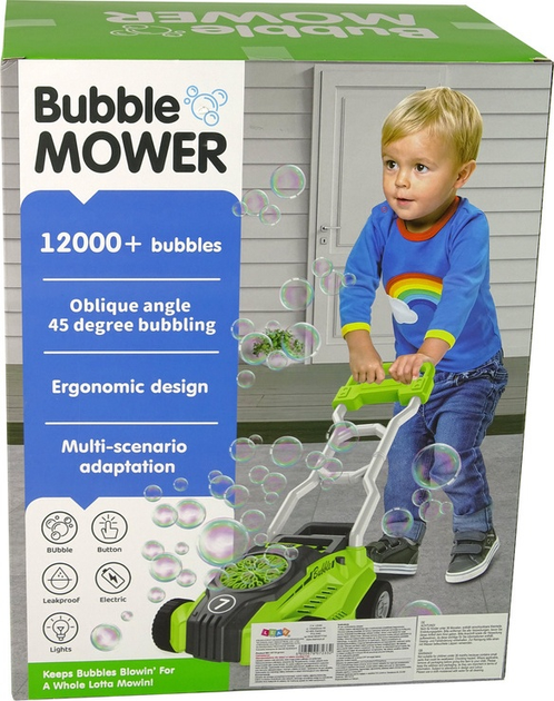 Maszynka do baniek mydlanych LEAN Toys Kosiarka Zielona 15715 (5905679072332) - obraz 1