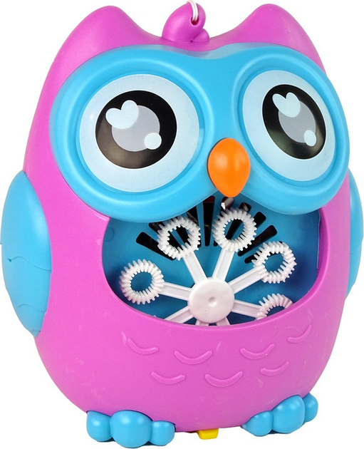 Maszynka do baniek mydlanych LEAN Toys Sowa Różowa 15703 (5905679072219) - obraz 3