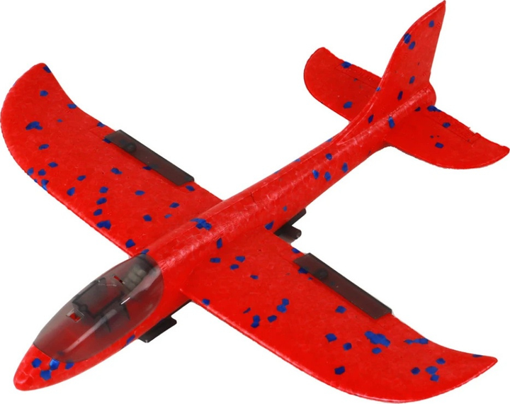 Maszynka do baniek mydlanych LEAN Toys Samolot-pistolet Czerwony 15984 (5905679075302) - obraz 5