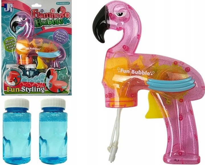 Pistolet do baniek mydlanych LEAN Toys Flaming Różowy 6731 (5905214979393) - obraz 2