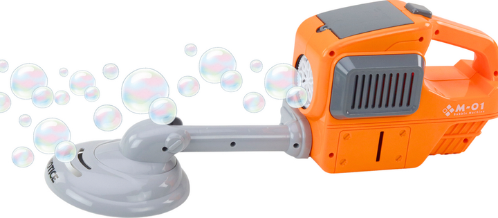 Maszynka do baniek mydlanych LEAN Toys Kosiarka-podkaszarka Pomarańczowa 18456 (5905991021162) - obraz 3