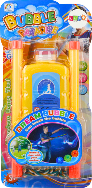 Zestaw do baniek mydlanych LEAN Toys Sznurek + Płyn 2 x 500 ml 20343 (5905991026327) - obraz 1