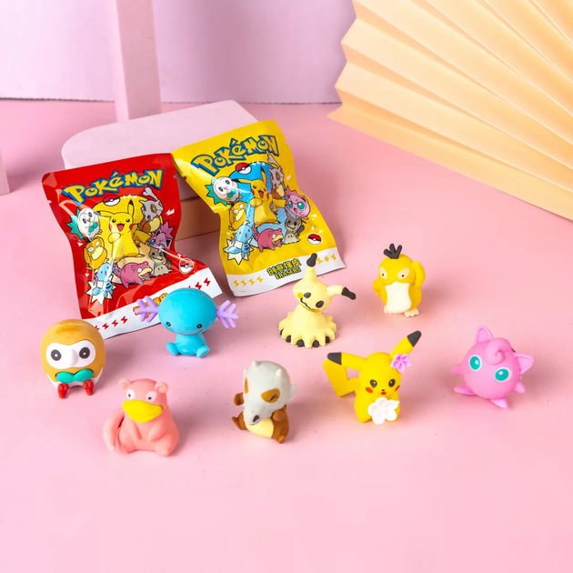 Подарочный игровой комплект набор бокс с игрушками фигурками сюрпризами персонажем покемонами 32 фигурки 27x15x15 см (480803-Prob) Пикачу - изображение 7
