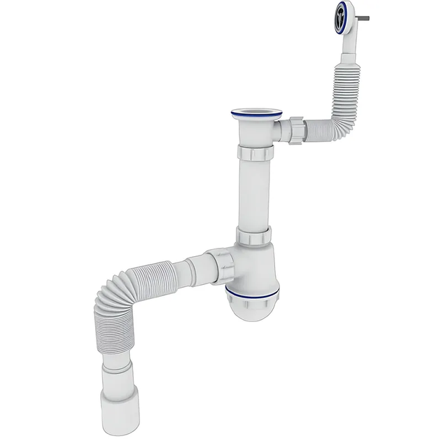 Сифон для кухні Zerix SK-04-В 1 1/2"x40 з різьбовим випуском та круглим переливом (ZX5085) ( 27851 ) - Фото 1 Сифон для кухні Zerix SK-04-В 1 1/2"x40 з різьбовим випуском та круглим переливом (ZX5085) ( 27851 ) - изображение 1