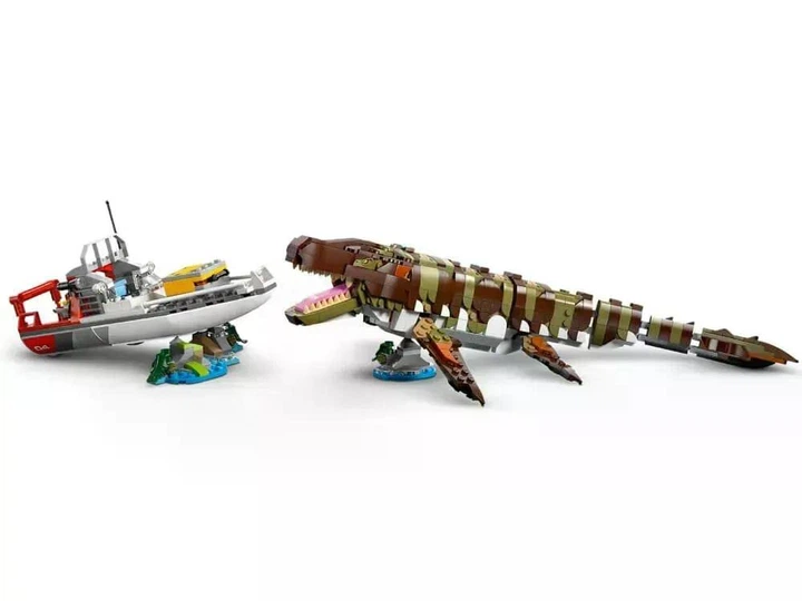 Конструктор LEGO Jurassic World Миссия на лодке из кубиков с