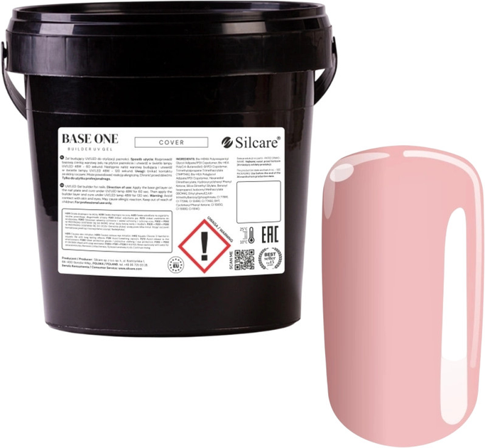 Żel do przedłużania paznokci Silcare Base One Cover 1 kg (5902560554120) - obraz 1