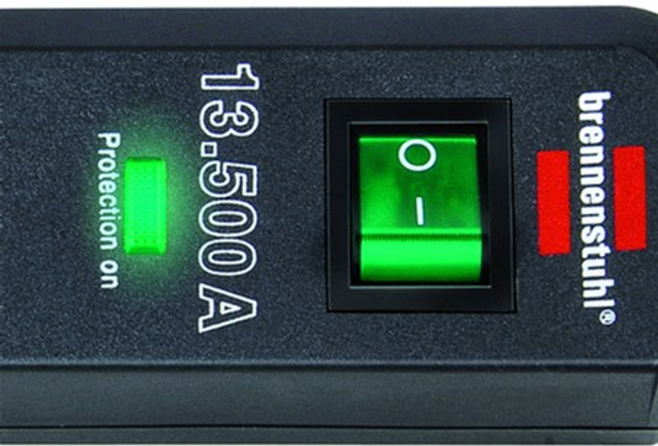 Listwa zasilająca Brennenstuhl Eco-Line 1.5 m 6 gniazd z wyłącznikiem 3500 W (1159710) - obraz 2