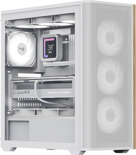 Obudowa AeroCool D501A-G-WT-v2 White (ACCM-DS01043.21) - obraz 1