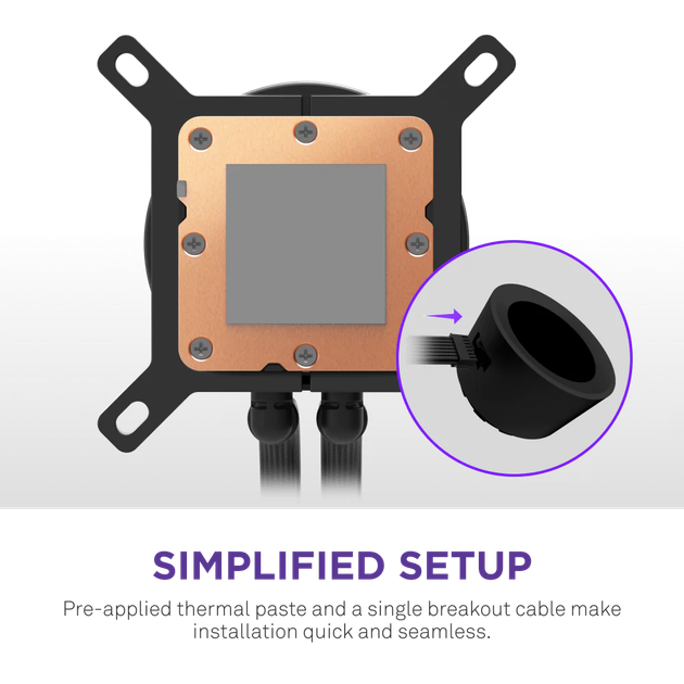 System chłodzenia cieczą NZXT Kraken Plus RGB V2 360 mm AIO Liquid Cooler Black (RL-KR360-B2) - obraz 4