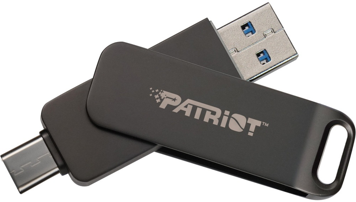 Флеш пам'ять Patriot Rage R550 32GB USB 3.2 Gen1 + Type-C Black (PE32GR550DSAD) - зображення 2