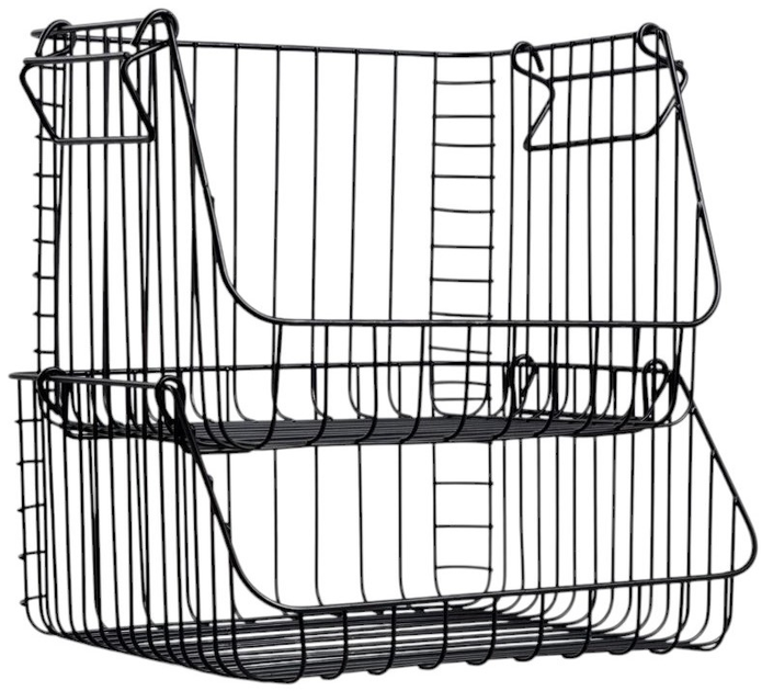 Kosz Homla EYRE metalowy czarny niski 30x30 cm (5906496730801) - obraz 4