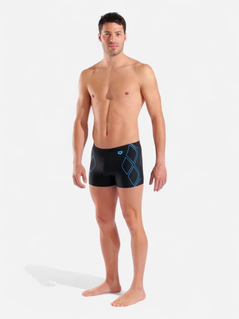 Плавки пляжные мужские Arena Graphic Swim Short 009083-508 105 Черные (3468337622239) - изображение 3
