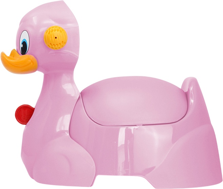 Nocnik dziecięcy OK Baby Quack w kształcie kaczki różowy (8008577147076) - obraz 3
