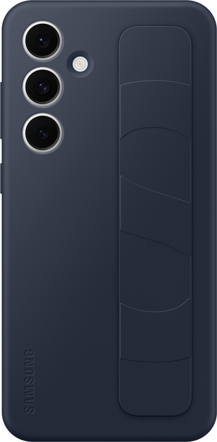 Панель Samsung Standing Grip Case для Samsung Galaxy S24 FE Blue Black (EF-GS721CNEGWW) - зображення 1