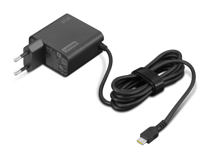 Блок живлення для ноутбука Lenovo 65W USB-C Wall (4X21L54610) - зображення 2