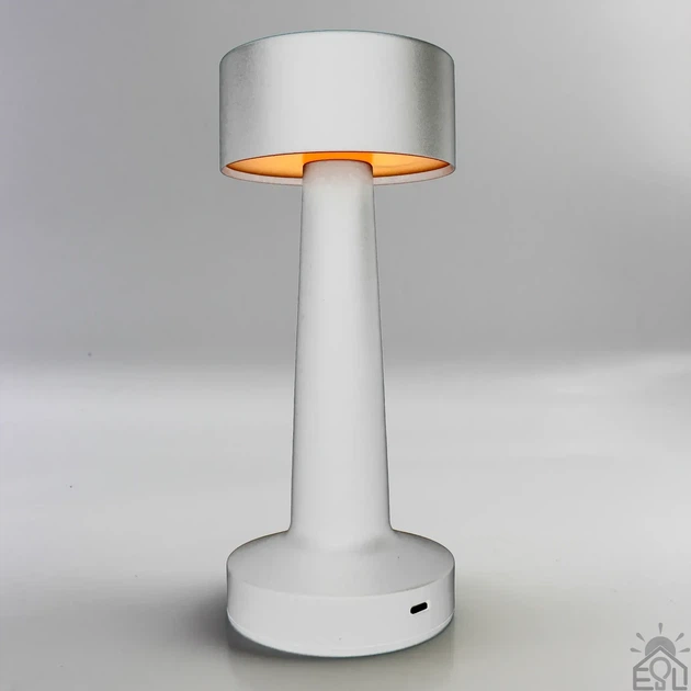 Настільна лампа сенсорна світлодіодна ESLLSE DOWN LIGHT з акумулятором 1200 mA Біла - зображення 3