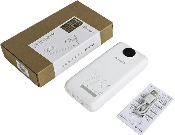 Powerbank Romoss PSW30PF 30000mAh 22.5W White (6973693499205) - obraz 2