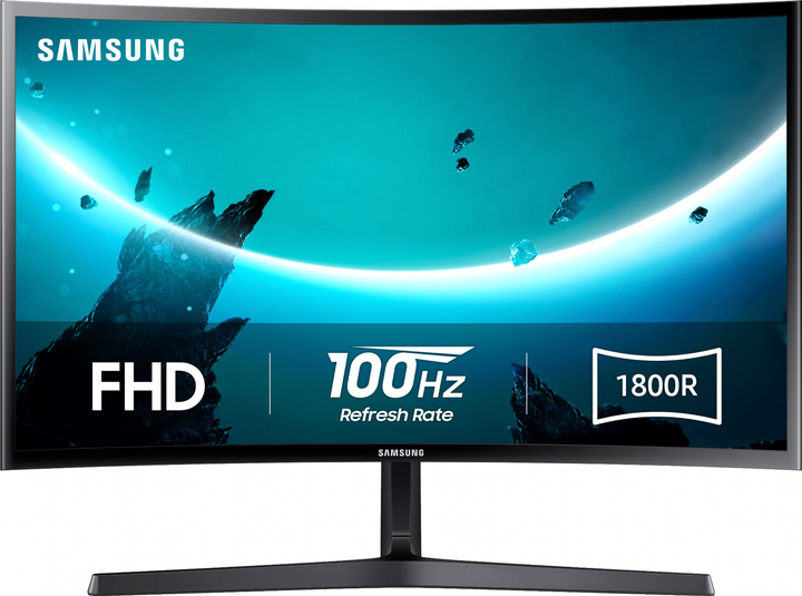 Монитор Samsung 24" Essential S3 (LS24D366GAIXCI) -- VA 1800R FullHD / 100Hz / 4 мс (GTG) / sRGB 95 % / Eye Saver Mode - изображение 1
