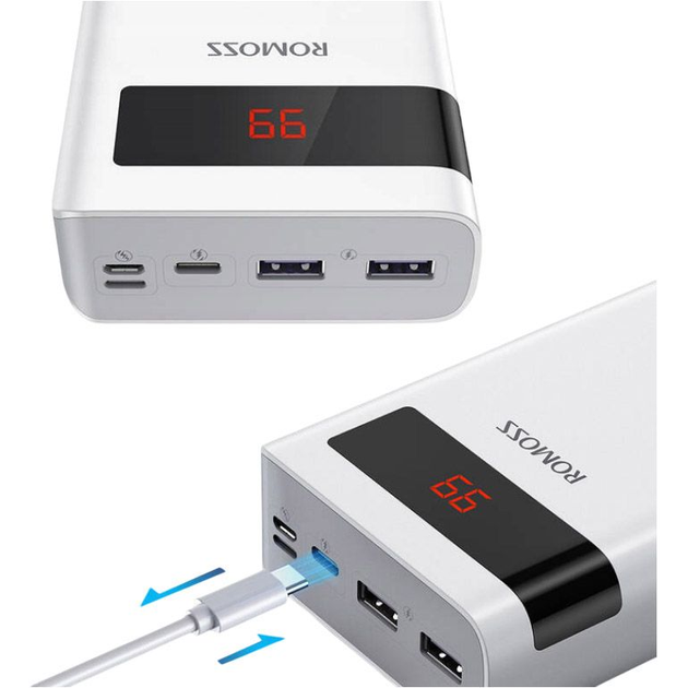 УМБ Romoss Sense 8PS Pro 30000mAh 30W White (SENSE8PS PRO(30W)) - зображення 2