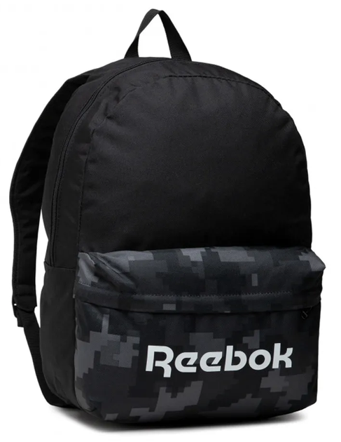 Спортивний рюкзак 24L Reebok Act Core чорний із сірим - Фото 1 Спортивний рюкзак 24L Reebok Act Core чорний із сірим - зображення 1