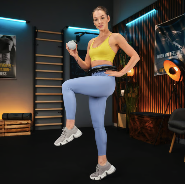Хулахуп Trex Sport TX-010CHH массажный с утяжелителем черный - изображение 3