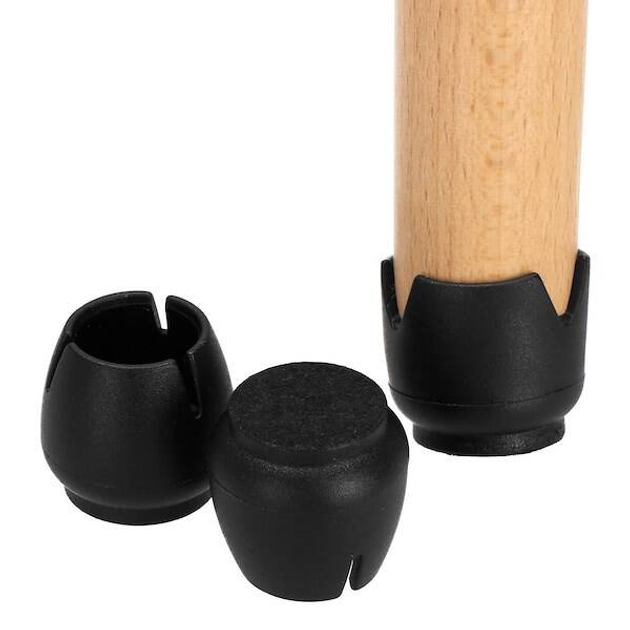 Nakładki na nogi krzesła silikonowe Springos HA7254 12-16 mm 16 szt Czarne  (5907719436104) - obraz 14
