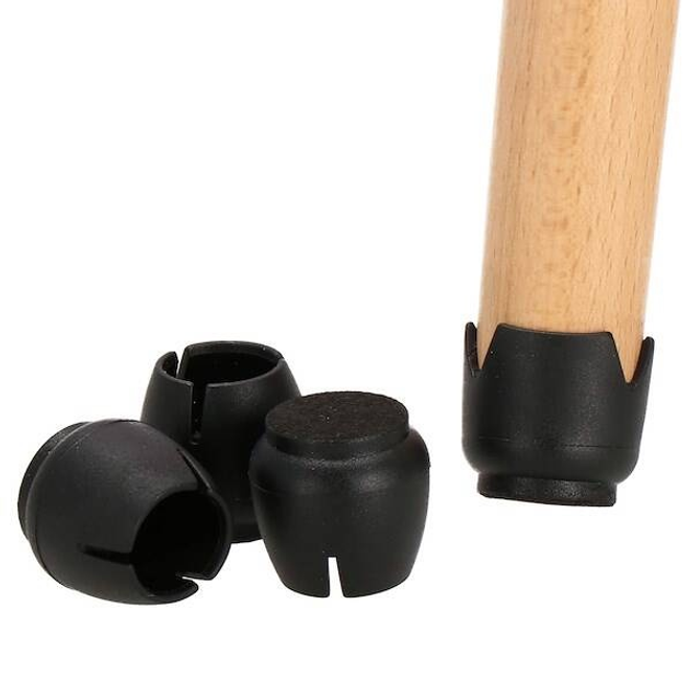 Nakładki na nogi krzesła silikonowe Springos HA7254 12-16 mm 16 szt Czarne  (5907719436104) - obraz 15
