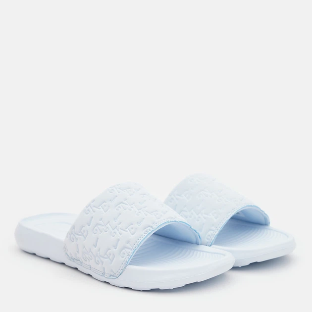 Женские шлепанцы для пляжа Nike Victori One Slide Print HQ7022-400 39 (8US) 25 см Светло-голубые (197863000503) - Фото 3 Женские шлепанцы для пляжа Nike Victori One Slide Print HQ7022-400 39 (8US) 25 см Светло-голубые (197863000503) - изображение 3