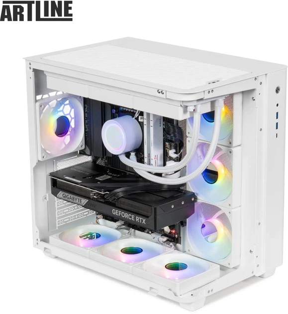 Компьютер ARTLINE Gaming TankWhite (TankWhitev09) Intel Core i7-14700F / RAM 32ГБ / SSD1 ТБ / nVidia GeForce RTX 4070 Ti Super 16ГБ / Wi-Fi / Bluetooth - изображение 12
