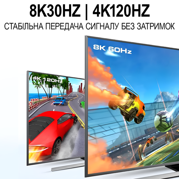 8K HDMI KVM Свитч на 2 компьютера Addap KVMS-03 | USB 3.0 Переключатель на 2 порта, RJ45 Ethernet, 8K 30Hz, 4K 120Hz - изображение 4